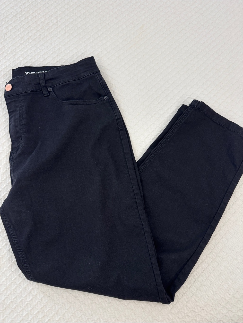 Mugsy Squid Inks Casual Relaxed Fit Men's Jeans in jet Black